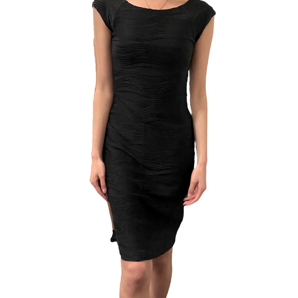 Black BODY-CON Business Professional/Casual Dress